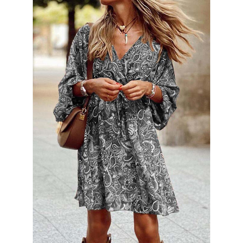 Airy summer midi dress with tailored fit – Elina