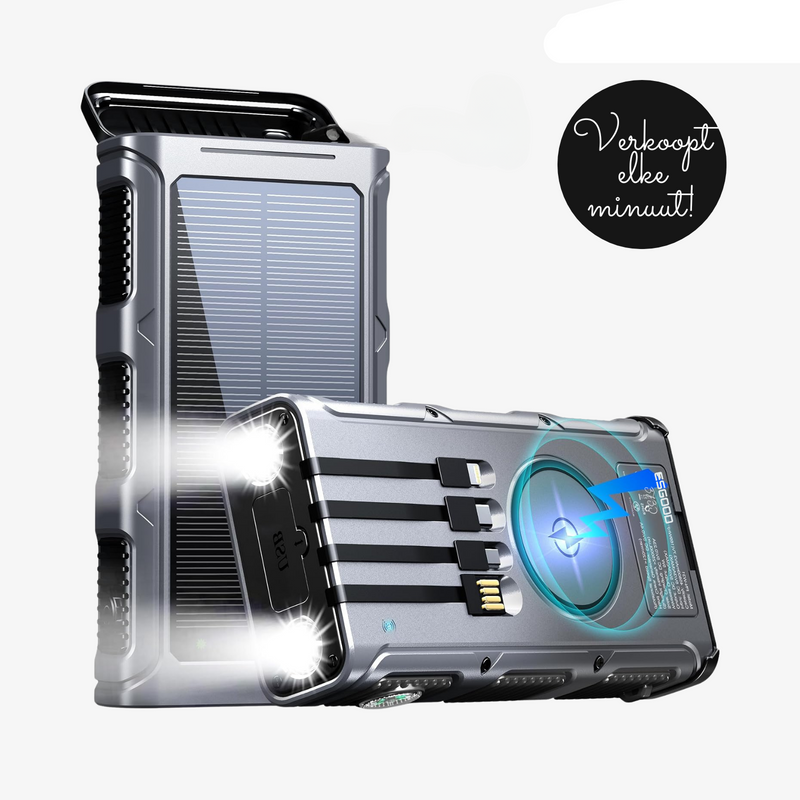 Solcelle Powerbank - PowerSafe 20000