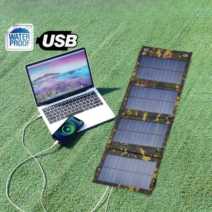 Sammenklappelig solcelle-powerbank - SolarMate