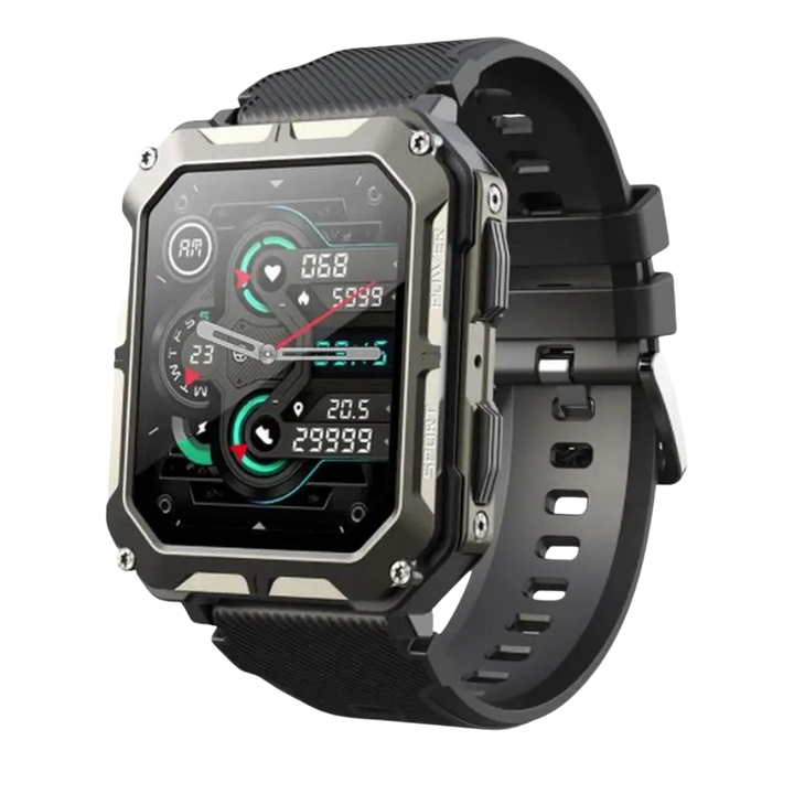 Robust smartwatch med pulsmåler og skridttæller - EnduranceX