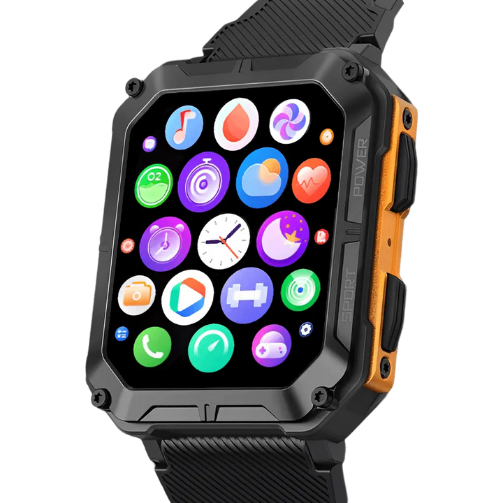 Robust smartwatch med pulsmåler og skridttæller - EnduranceX