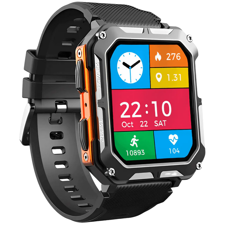 Robust smartwatch med pulsmåler og skridttæller - EnduranceX