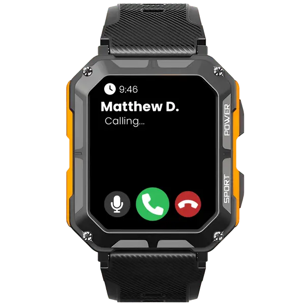 Robust smartwatch med pulsmåler og skridttæller - EnduranceX