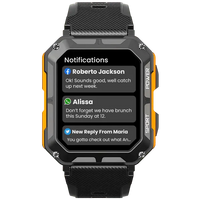 Robust smartwatch med pulsmåler og skridttæller - EnduranceX