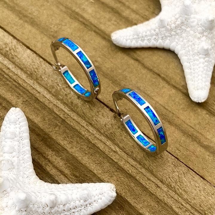 Sølvfarvet opal-oceanring – Finn