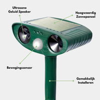 Solcelledrevet katteafskrækkende - NatureGuard