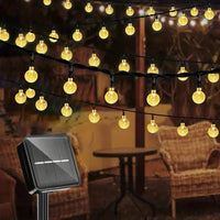 Sustainable LED String Lights - SolarGlow