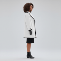 Oversized Mantel Mit Weitem Revers - Lillian