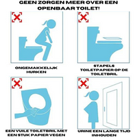 Hygienische Einweg-Toilettensitzauflage – SafeSit