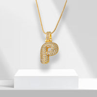 Bubble Letter Chain with Pendant - LuxeLette