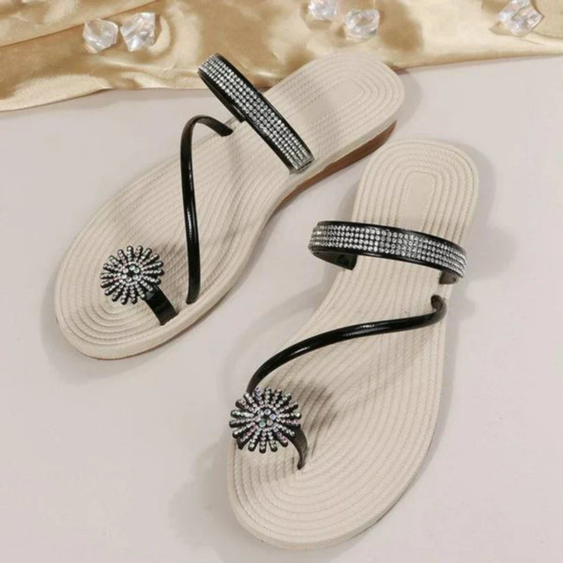 Trendy women's sandals with unique snowflake detail – Arluna
