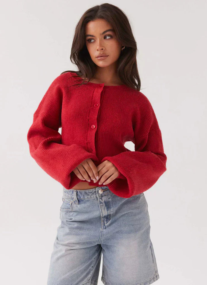 Stylish Red Women's Vest – Clarella