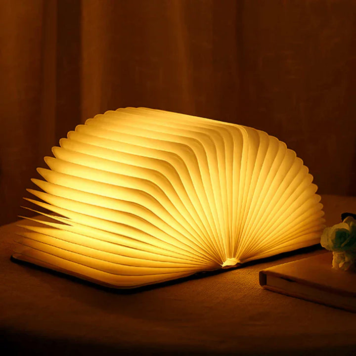 Sammenklappelig boglampe med varmt LED-lys - StoryGlow