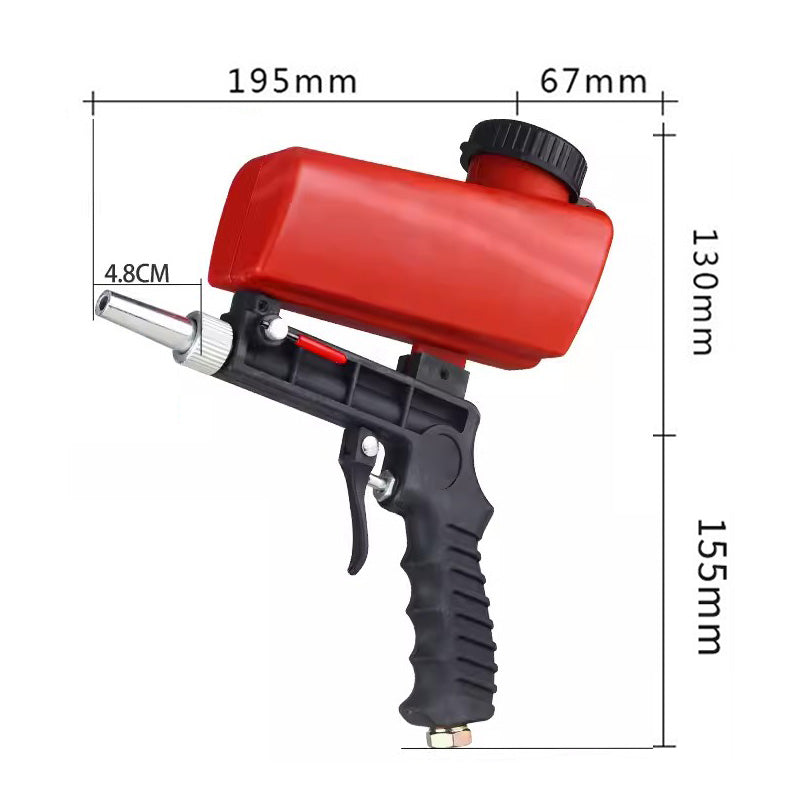 Bærbar håndholdt pneumatisk sandblæsepistol