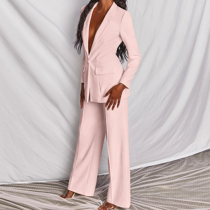Stylish Blazer and Pants Set - Ariane