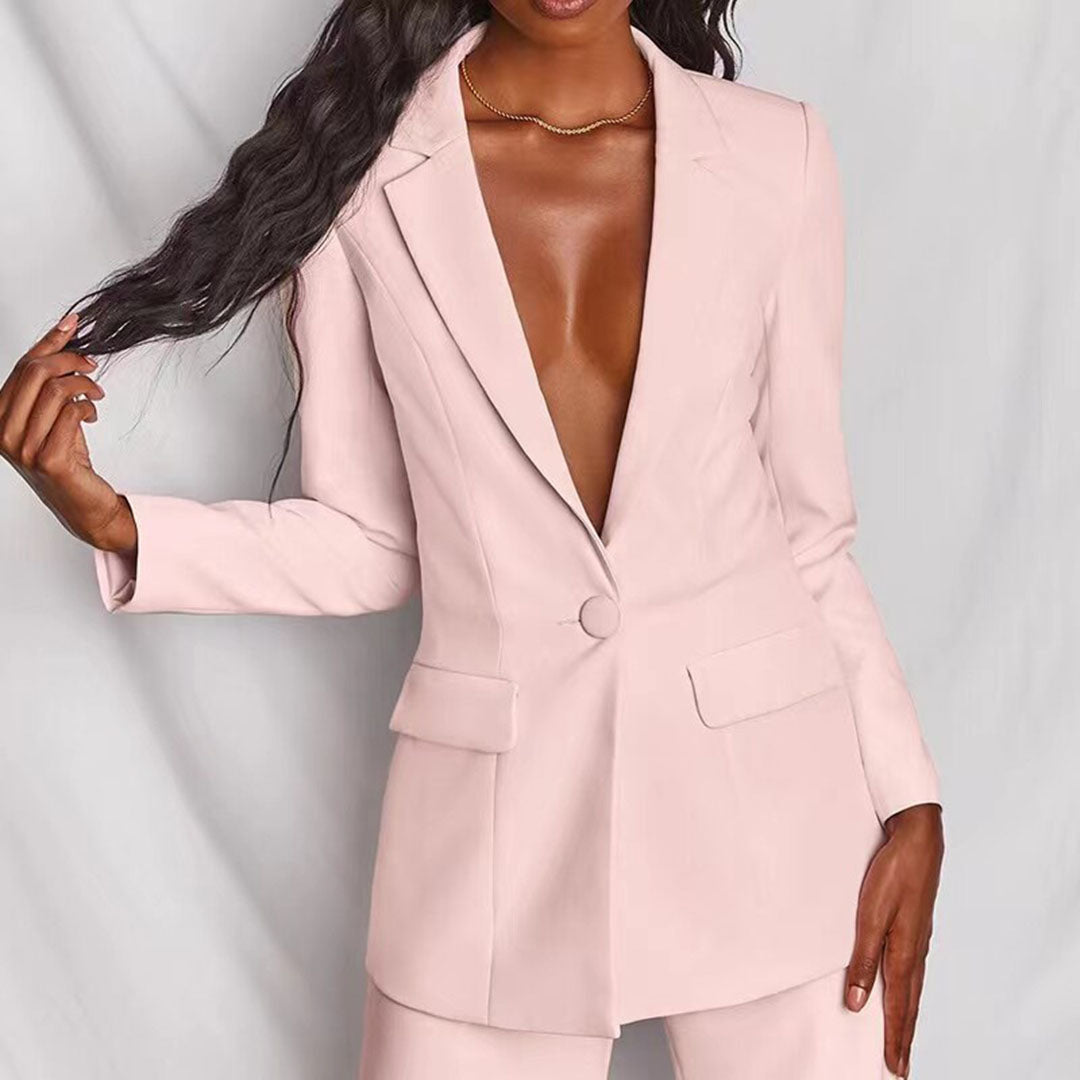 Stylish Blazer and Pants Set - Ariane