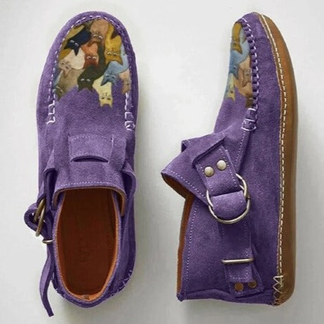 Warm winter ankle boots for women - Arlette