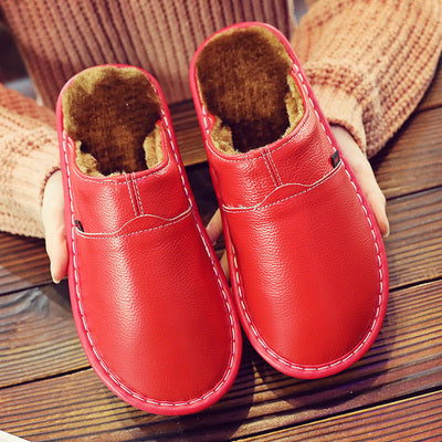 Waterproof Men's Leather Slippers – Matthias