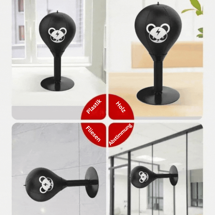 Boxing ball with strong suction cup base – PowerStrike