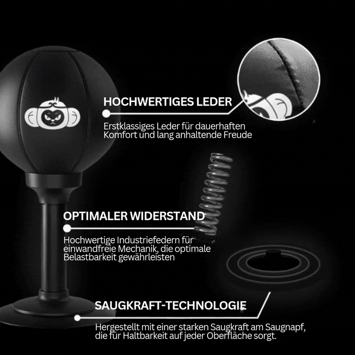 Boxing ball with strong suction cup base – PowerStrike