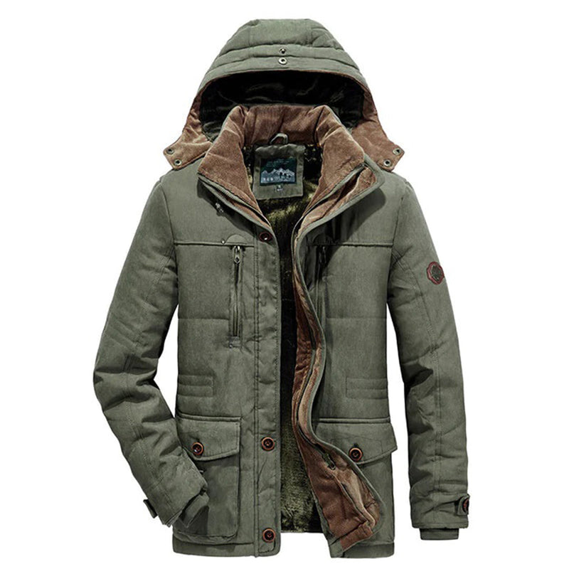 Varm herre vinterjakke med fleece - Everest