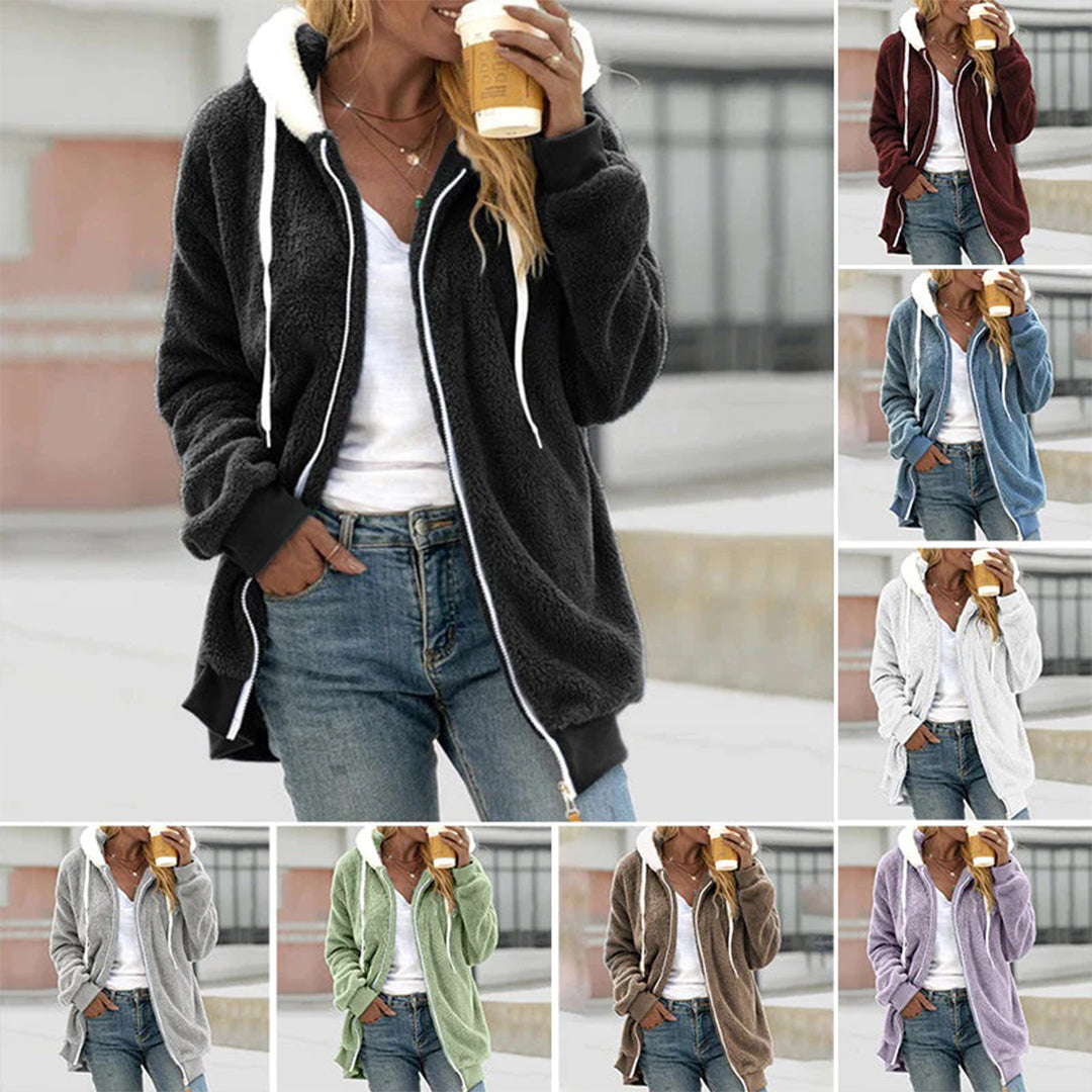 Comfortable Vest with Stylish Hood - Aurora