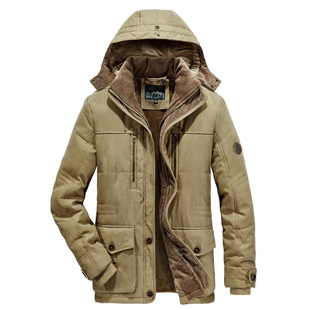 Varm herre vinterjakke med fleece - Everest