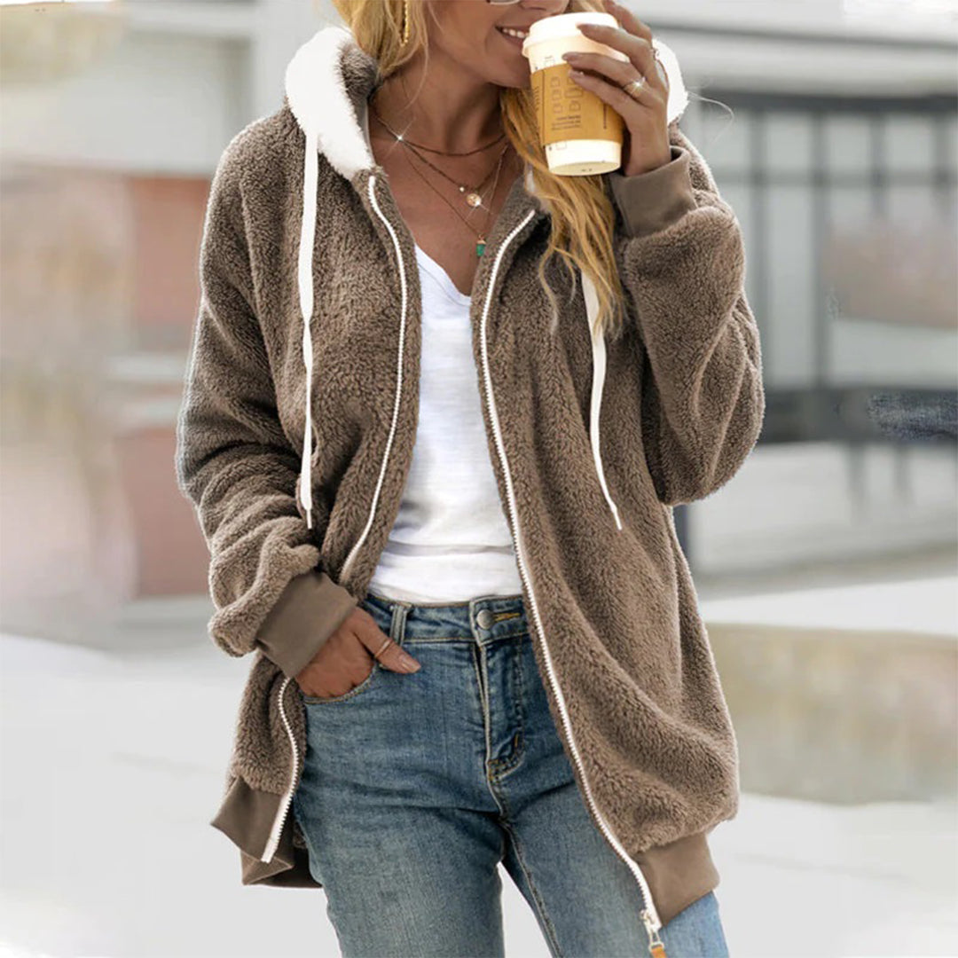 Comfortable Vest with Stylish Hood - Aurora