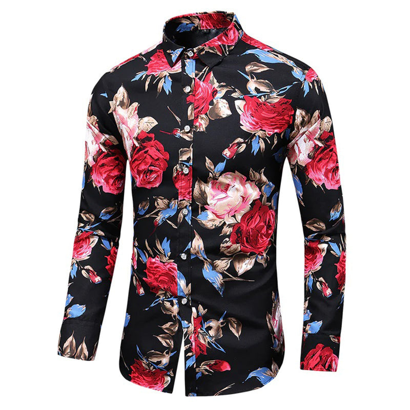 Trendy blomstermønster skjorte - Finn