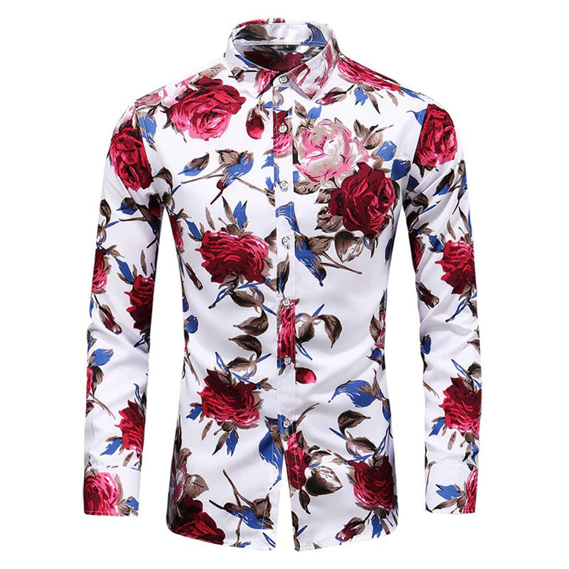 Trendy blomstermønster skjorte - Finn