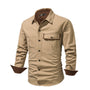 Stylisches Herrenhemd mit kontrastierenden Details – Ruben