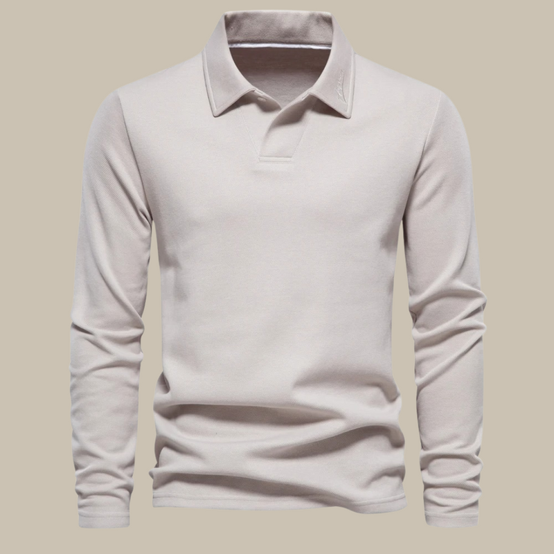 Classic men's long-sleeve polo - Ruben