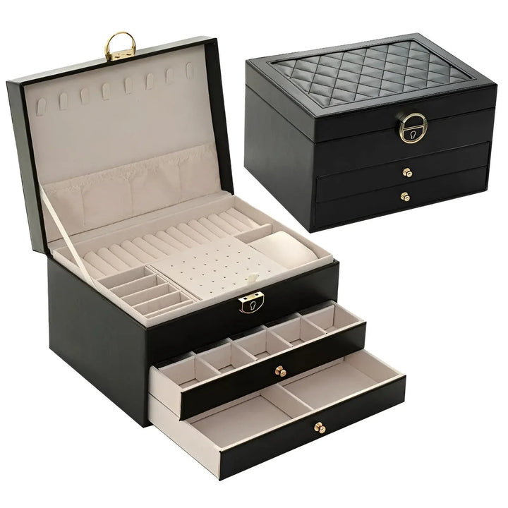 Luxurious Multi-layer Jewelry Box – EleganceBox