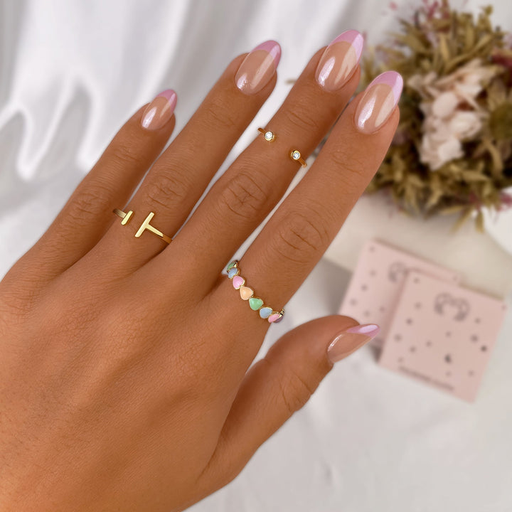 Åben ring med justerbart design - Aureos