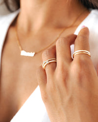 Double Zirconia Ring - Sienna
