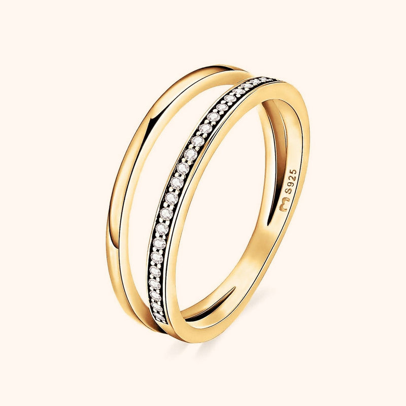 Double Zirconia Ring - Sienna