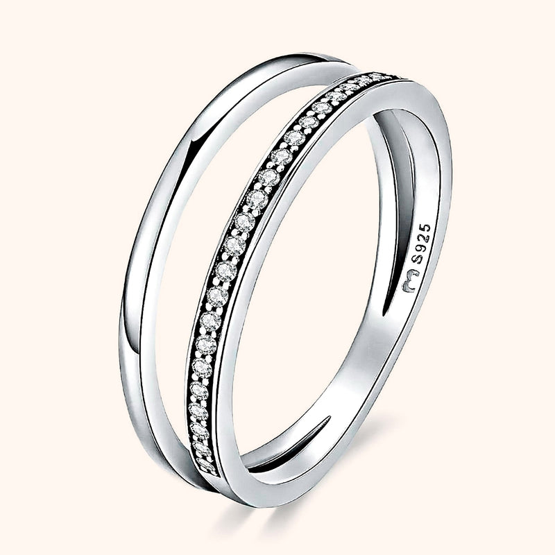 Double Zirconia Ring - Sienna