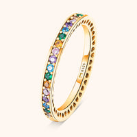 Anillo arcoíris elegante – Aurora