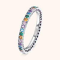 Anillo arcoíris elegante – Aurora