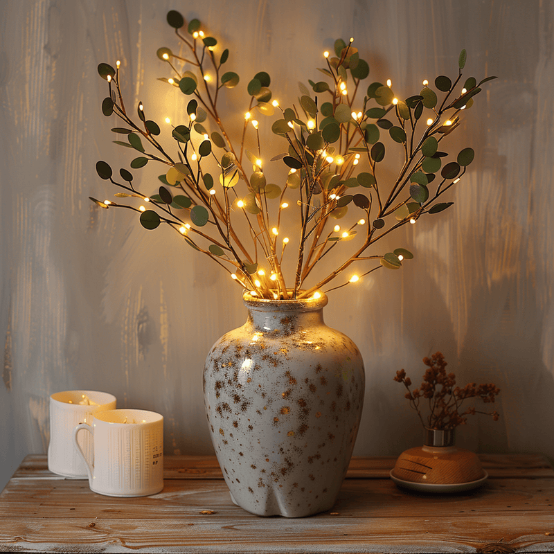 Atmospheric LED Branch for a Magical Touch - GlowBranch