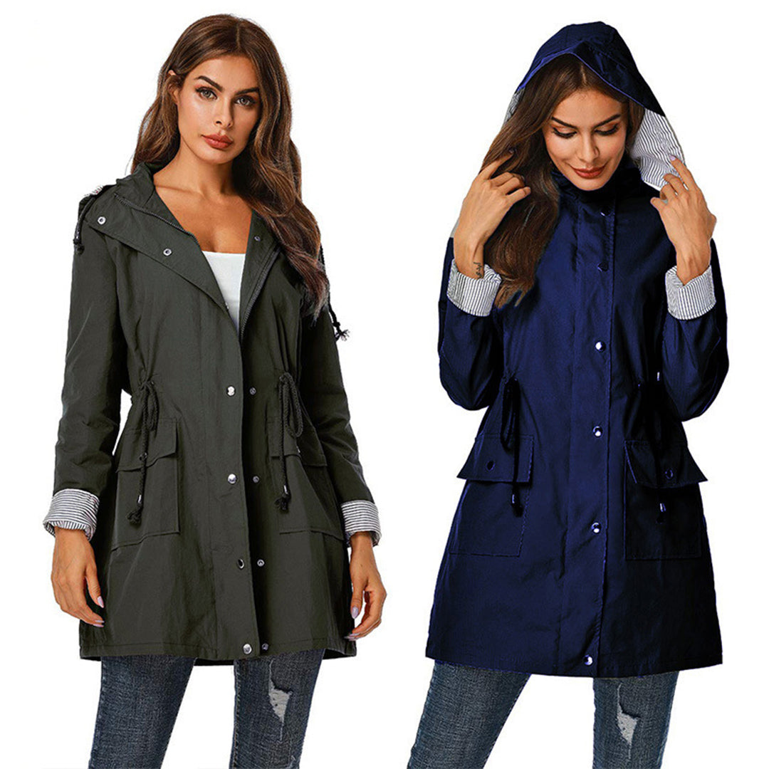 Trendy Women's Windbreaker - Purple