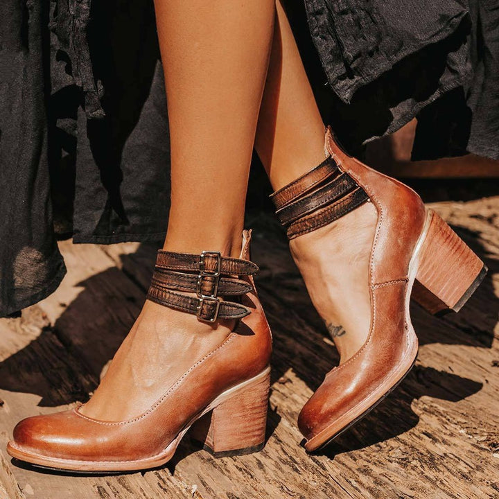 Comfortable & stylish women's leather shoes with non-slip sole – Amalia