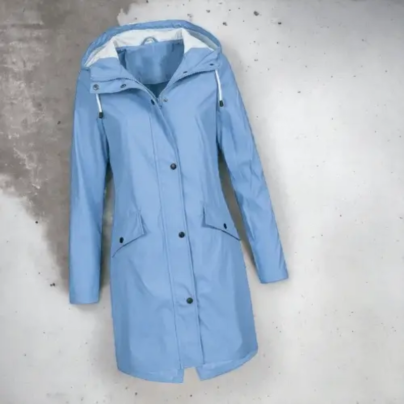 Abrigo de lluvia largo impermeable para mujer - Luna