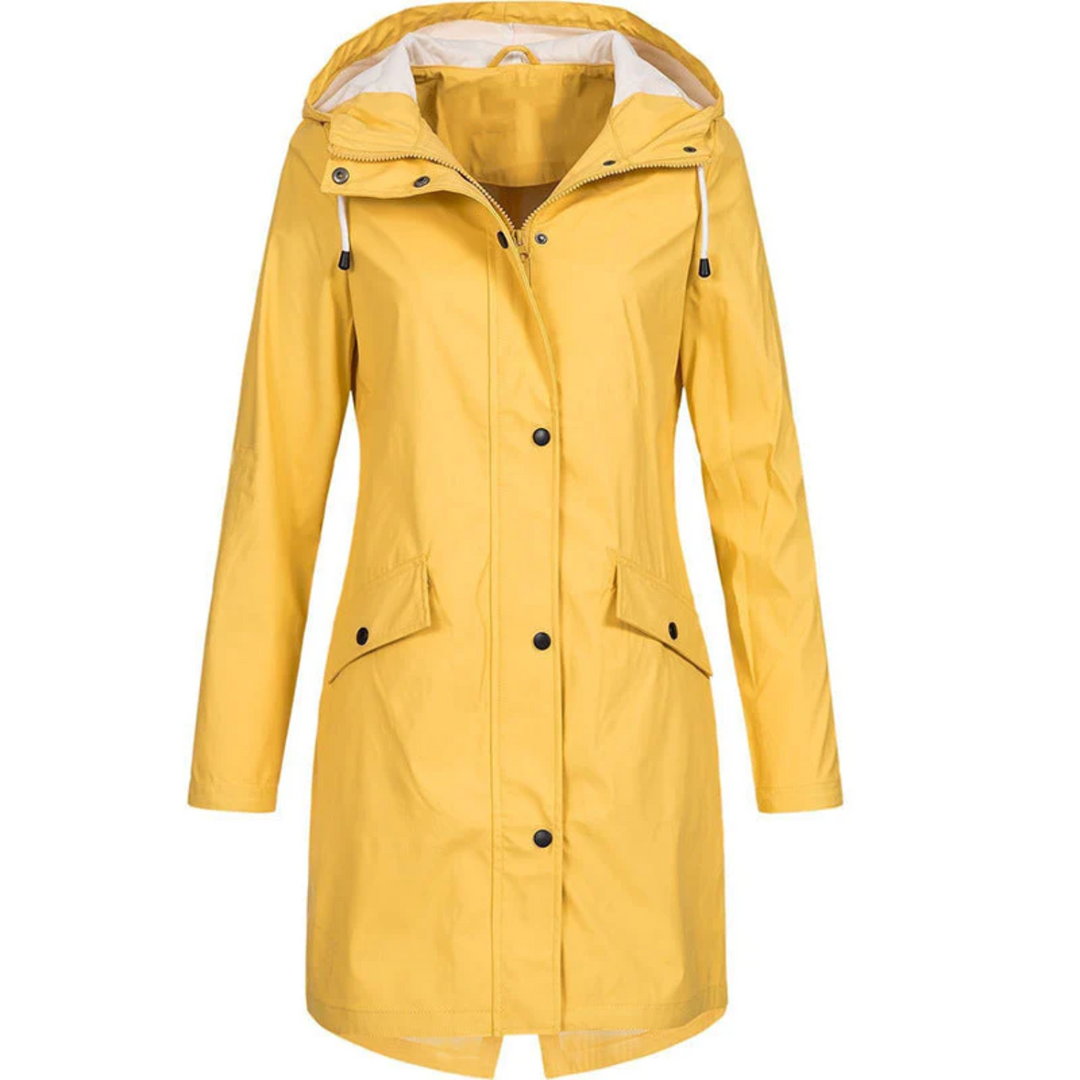 Abrigo de lluvia largo impermeable para mujer - Luna