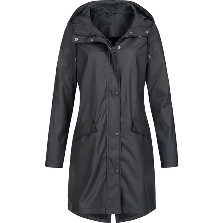 Abrigo de lluvia largo impermeable para mujer - Luna