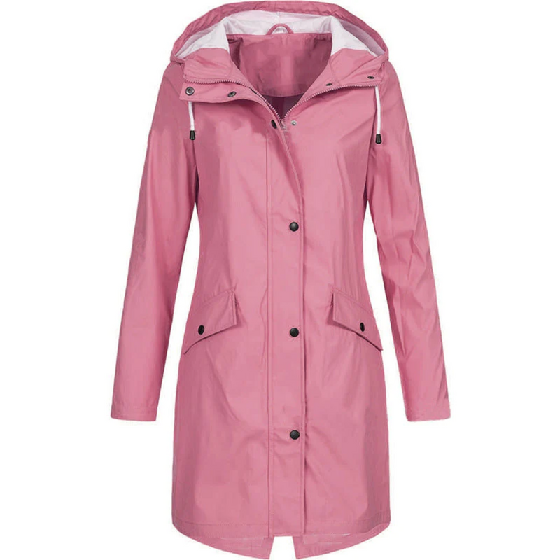 Abrigo de lluvia largo impermeable para mujer - Luna