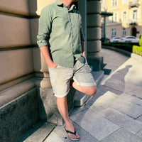 Airy men's shirt made of cotton – Elias