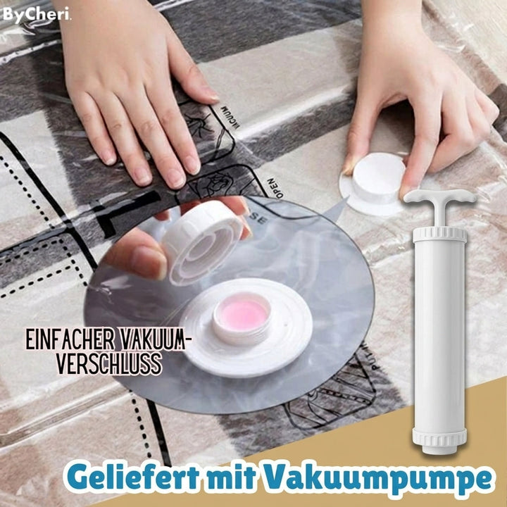 Hängende Vakuum-Aufbewahrungsbeutel für Platzsparenden Schrank, 130 x 60 cm, Transparent 3
