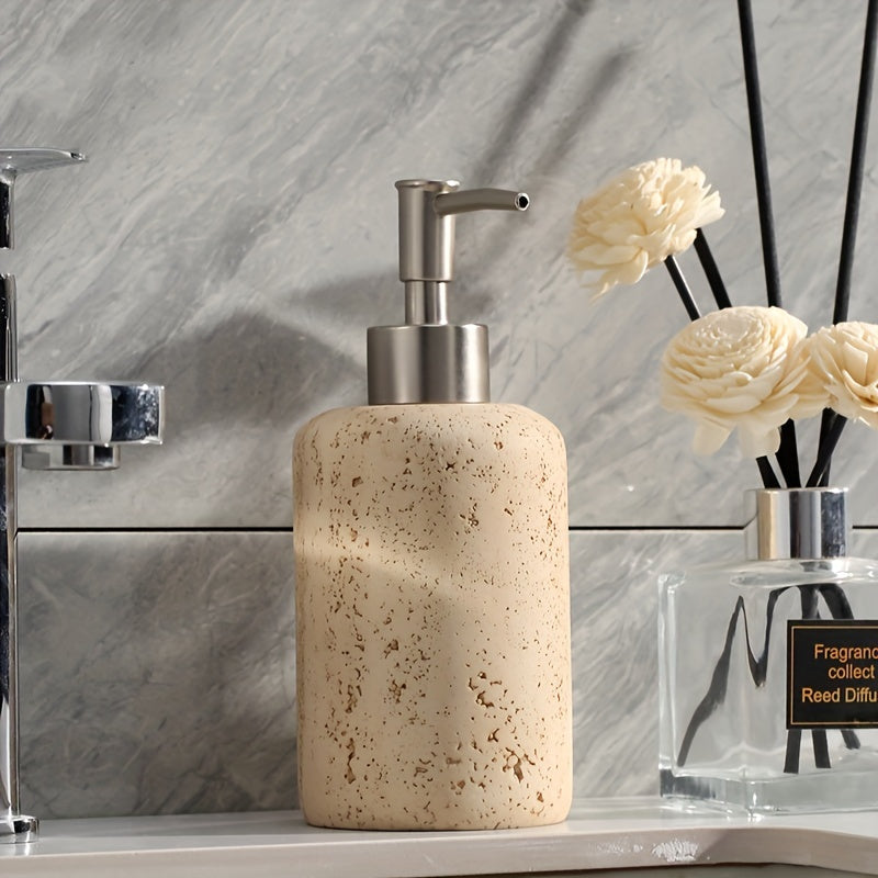 Resin Seifenspender Mit Edelstahlpumpe - Stonelette