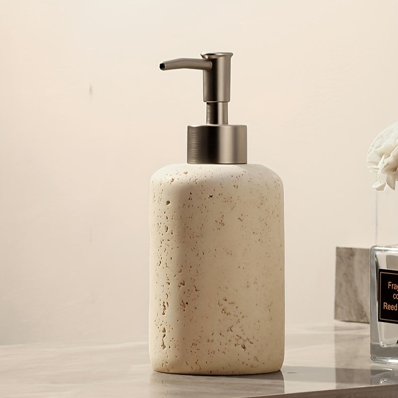 Resin Seifenspender Mit Edelstahlpumpe - Stonelette